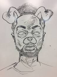 Self Portrait Support Art Art Dry Erase Board Drawings