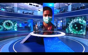 Je ziet hier een reclameblok. Met Complimenten Van De Vrt Collega S Dit Is De Nieuwe Studio Van Vtm Nieuws Foto Hln Be