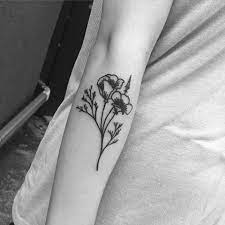 Poppy flowers tattoo black and white. Image Result For Black And White California Poppy Tattoo Poppies Tattoo Tattoos California Poppy Tattoo