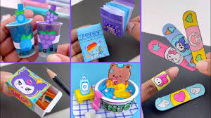 ‪11 DIY Miniature Crafts Idea / Easy Craft Ideas / school hacks / mini craft  / how to make / craft - YouTube‬‏