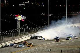 Crossed green and white flags means it is the half way point of the dirt track race. Nascar Says Its Next Gen Car Puts The Stock Back In Stock Car Racing Abc News