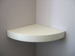 Amusing White Wooden Corner Floating Shelves With White Wall Background As Minimalist Wall Bedroom Floating Corner Shelves Corner Shelves Floating Wall Shelves