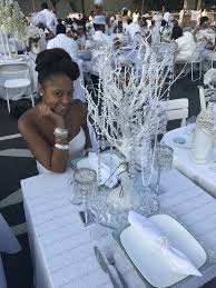 Her Table Is Cute White Party Decorations Dinner Party Themes White Party Theme