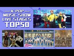Top 50 Most Viewed K Pop Music Show Live Stages Youtube K Pop Music Pop Music Kpop