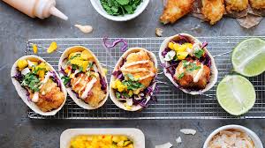 Maybe you would like to learn more about one of these? Pankofriterade Fish Tacos Med Hot Mayo Mangosalsa Och Kokosflakes Old El Paso Sweden