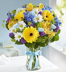 Blue flowers represent peace and serenity. Baby Blue Gainesville Florist Flower Delivery By Bibbs Florist 770 538 5003