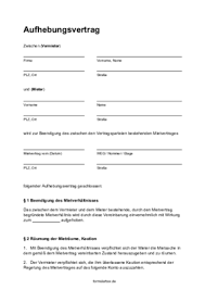 Check spelling or type a new query. Aufhebungsvertrag Zum Mietvertrag Pdf Pdf Vorlage Zum Ausdrucken