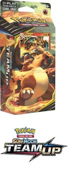 Pokemon sun & moon forest shadow, roaring heat & bright tide set of 3 theme decks. Pok Mon Sealed Decks And Kits 183467 Pokemon Tcg Sun And Moon Team Up Theme Deck Relentless Flame Charizard 60 Cards Buy It Now Pokemon Tcg Pokemon Deck