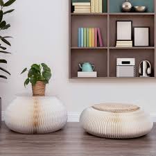 Use a guard, eye and hearing protection at all times. Pouf Ottoman 7 In 1 Portable Folding Round Coffee Table That Transforms Into Floor Poof Or Accent Stool For Living Room Bedroom Home Decor Space Saving Furniture Made With Cardboard