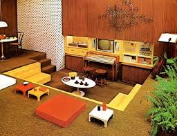 Super Seventies 1970s Interior Design Media Pit Sunken Living Room Retro Interior 1970s Decor