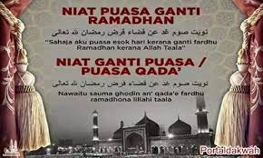 Niat Puasa Mengganti Bulan Ramadhan Karena Haid