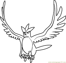 All our pokemon coloring pages are here. Legendary Birds Pokemon Coloring Pages