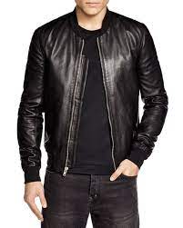 Blk Dnm Leather Jacket Men Bloomingdale S Blk Dnm Leather Jacket Leather Jacket Mens Leather Bomber Jacket