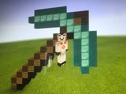 Minecraft clipart diamond build, hd png download is free transparent png image. Diamond Pickaxe Build Minecraft Amino