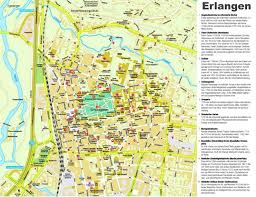 Erlangen Sightseeing Map Map Sightseeing Erlangen