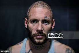 Paul Stredder, 35 from the Wirral fights Brandon Harden, 21 from... News  Photo