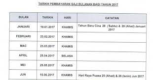 Jadual gaji 2019 kakitangan awam. Jadual Pembayaran Gaji Kakitangan Kerajaan 2017 Pengedar Shaklee Kuala Lipis