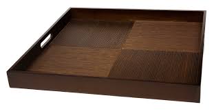 Mark the location of the square coffee table with drawers of board of fund on the inside of the legs of the table respectively. Simply Bamboo Brown Extra Large Square Ribbed Bamboo Serving Tray 20 Walmart Com Walmart Com