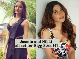 @beingsalmankhan #biggboss #biggboss2020 #biggboss14 #weekendkavaar nikki has drawn the attention of former bigg boss contestants as well as other celebrities. Jasmin Bhasin And Nikki Tamboli To Enter Bigg Boss 14 Photos Of The Duo From The Sets Go Viral