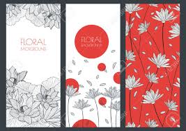 Banner design images, ladies boutique banner design. Reihe Von Vektor Floral Banner Hintergrunde Und Nahtlose Muster Lineare Darstellung Der Lotus Lilie Blumen Konzept Fur Boutique Schmuck Beauty Salon Spa Mode Flyer Einladungen Banner Design Lizenzfrei Nutzbare Vektorgrafiken Clip Arts