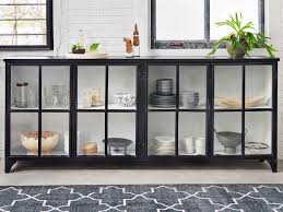 Four Hands Rockwell Painted White Black Buffet In 2020 Iron Sideboard Black Buffet Burke Decor