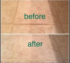 An easy way to clean grout stains is to make a thick paste consisting of baking soda and water by simply mixing them together. How To Clean Tile Floors With Vinegar And Baking Soda Designing Idea