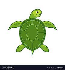 Green Sea Turtle Icon Vector Image On Vectorstock Cute Turtle Cartoon Cute Turtles Green Sea Turtle