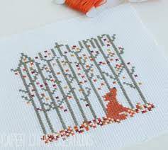 Access needlework patterns to download and you can check your pattern wherever you go. 15 Modern Fall Cross Stitch Patterns The Kim Six Fix
