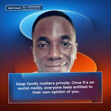 Keep family matters private
