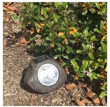 Stone 8 1 4 Wide Solar Led Rock Spot Light 1w946 Lamps Plus Solar Rock Lights Solar Led Solar Led Lights