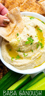 This Baba Ganoush Recipe Baba Ganoush Is A Roasted Eggplant Aubergine Dip Is Easy Healthy And A Babaganoush Recipe Eggplant Benefits Easy Appetizer Recipes