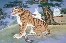 Many Stripes Many Tales Few Tigers Tiger Painting Tiger Art Korean Painting