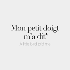 Bonjourfrenchwords Literal Meaning My Pinky Told Me Mɔ Her Paperweight French Words French Words Quotes French Quotes