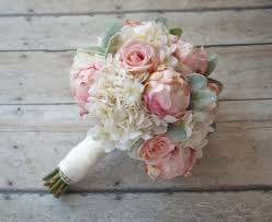 Artificial lambs ear greenery stems spary picks leaves room decor for vases product description 【centerpiece】real touch flocked lamb's ear spary is special greenery to fill out wedding bouquet or centerpiece in a natural looking way. Silk Bouquet Peony Rose And Hydrangea Ivory And Blush Wedding Bouque Kate Said Yes Weddings