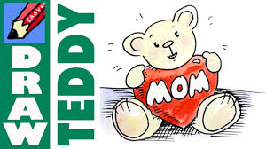 These are full pictured tutorials on how to make. How To Draw Teddy Loves Mom For Mothers Day Youtube