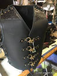 Australian Salt Water Crocodile Featured Vest 1as Leather Vest Leather Biker Vest Leather