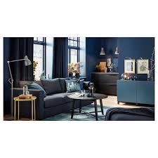 Buy ikea coffee table, walnut veneer 1626.112923.62: Kragsta Coffee Table Black 90 Cm Ikea