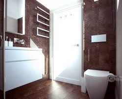 The brightly beautiful gray and brown bathroom with the sleek modern decor. 18 Sophisticated Brown Bathroom Ideas Home Design Lover