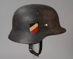 German motorcycle helmet with spike. Stahlhelm Wikipedia