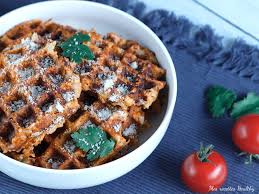 Gaufre Salee Au Chou Fleur Et Parmesan Mes Recettes Healthy Recette Gaufres Salees Gaufres Idee Recette
