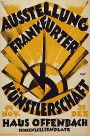 by albert fuss 1921 ausstellung frankfurter kunstlerschaft haus offenbach frankfurt exhibition g exhibition poster poster art german design