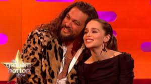 He could've very well remained bitter and shunned the show altogether, but his love for emilia kept him following along to support his queen. Jason Momoa Always Visits Emilia Clarke Whenever He S In London The Graham Norton Show Youtube
