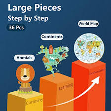 While artwork, piece size, and. Iplay Ilearn Floor Puzzles For Kids Ages 3 5 4 8 Toddlers Wooden Jigsaw Puzzles Round World Map Puzzle Toy W Large Pieces Geography Educational Birthday Gifts For 6 7 Year Old Boys Girls Children Pricepulse