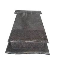 Natural Granite Stone Tan Brown Single Polished Tombstone Monument for  Cemetery Memorials to European Counteries (Poland/Hungary/Romania/Czech ect)