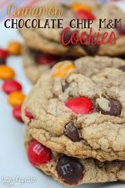 Cinnamon Chocolate Chip M M Cookies Recipe Easy Christmas Cookie Recipes Chocolate Chip M M Cookies Chocolate Chip Cookies