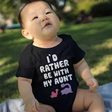 You will find a high quality aunt baby at an affordable price from brands like jiangkao. I D Rather Be With My Aunt Funny Baby Onesies Adorable Infant Snap On 365 In Love Matching Gifts Ideas