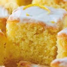 Tangy Lemon Drizzle Cake Recipe Tray Bake Recipes Cake Recipes Lemon Drizzle Cake