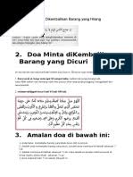 Bahkan tidak hanya sekedar mengembalikan dengan nilai yang sama, tetapi harus juga ia menambahkannya seperlima. Doa Memohon Dikembalikan Barang Yang Hilang