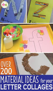 200 Of The Best Materials For Letter Activities And Collages Letter Activities Preschool Letter Activities Alphabet Activities Preschool