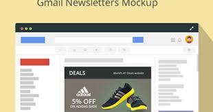 A Free Mockup For Newsletter Templates In An Gmail Style Web App Design Newsletter Templates Mockup